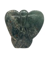 Abstract African Elephant Hand Carved Brown Green Soapstone 6&quot; Statue - £30.54 GBP