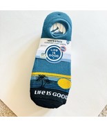 Life Is Good Mens 6 Pack Comfort Cuff Liners Socks Shoe Sz 6-12.5 Sun Pa... - €10,17 EUR