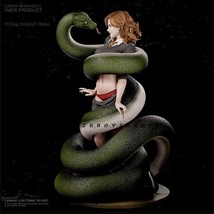 1/24 75mm Resin Model Kit Beautiful Girl Emma Wizard &amp; Snake TD-3527 Unpainted - $25.74