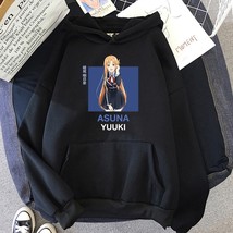  Sword Art Online Hoodies Harajuku Women Clothes Manga Aa Yuuki and Kirito Sweat - £54.12 GBP