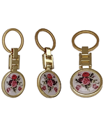 Exquisite Double-Sided Rose Medallion Keychain - $17.95