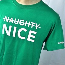 Toys R Us Employee Nice Not Naughty Christmas Tree S T-Shirt Small Mens New - £19.15 GBP