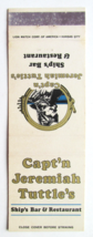 Capt&#39;n Jeremiah Tuttle&#39;s Restaurant Bar - Kansas City, Missouri Matchbook Cover - £1.39 GBP