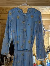 lameera small size blue floral polyester dress - $44.55