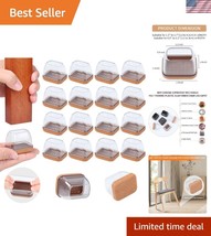 Noise-Reducing 24 PCS Silicone Chair Leg Covers - Stylish Protection for... - $40.50