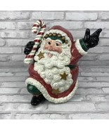 Fitz &amp; Floyd Essentials Snow Business Santa Claus Cookie Jar Canister Co... - £38.15 GBP