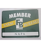 FARM BUREAU: Napa Valley California-Education &amp; Insurance-Metal Sign- 14... - £46.88 GBP