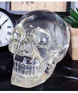 Ebros Clear Translucent Witching Hour Gazing Skull Statue 5.5&quot;L Made Of ... - €34,99 EUR