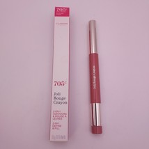 Clarins Joli Rouge Crayon Lip Pen 2 in 1 Define &amp; Fill 705C SOFT BERRY - $28.70