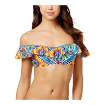  NEW Jessica Simpson Surfside Tiey Dye Off Shoulder Bikini Swim Top S Small - £23.48 GBP