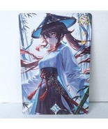 Hu Tao Waifu Card Anime Girl Japan Wall Art Bamboo Oversized Board A5 - $419.43 MXN
