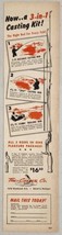1947 Print Ad Tru-Caster 3-in-1 Fishing Rod Casting Kit Made in Detroit,Michigan - £10.95 GBP