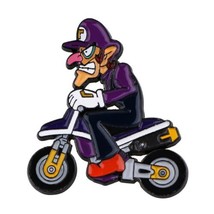 Super Mario Bros. Mario Cart Video Game Waluigi Figure Metal Enamel Pin NEW - £6.16 GBP