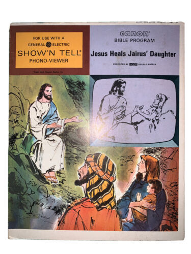 Jesus Heals Jairus&quot;Daughter Show&#39;N Tell Picturesound Program Record &amp;  Film - $13.74