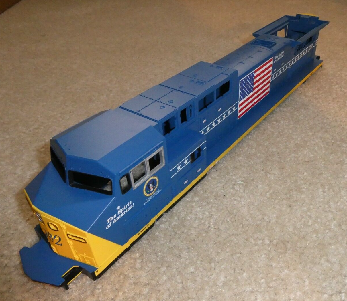MTH Premier O Scale Diesel Locomotive Body Shell 1992 Spirit ES44AC 17.5" L #2 - $77.22