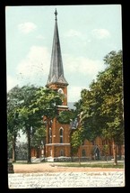 Vintage Postcard First Baptist Church Cortland NY Polychrome Multi 1907 Cancels - £10.33 GBP
