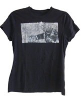 Gothic Shirt Unisex Size Small Cotton T Shirt  Gothic Art Shirt Black - £5.50 GBP