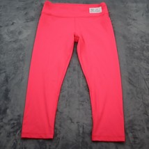 Reflex Pants Womens L Pink 90 Degree Mid Rise Active Yoga Workout Capri ... - $15.82