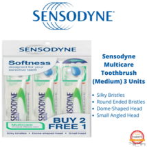 SENSODYNE Sensitive Teeth Toothbrush Multicare Medium Silky Bristles - 3 Units - $26.56