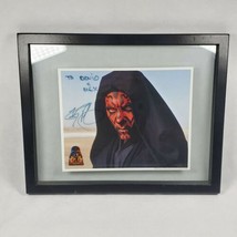 RAY PARK - DARTH MAUL STAR WARS AUTOGRAPHED PICTURE W Black Glass Frame ... - $120.00