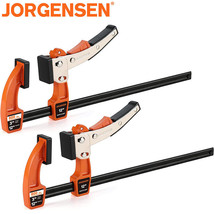 Jorgensen 2 Pack 12-inch Bar Clamp Set Bar Clamp Quick Release Gear 600 ... - $67.99