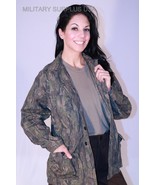 REALTREE CAMO TREES &amp; LEAVES HUNTING COMBAT TACTICAL JACKET LARGE REGULA... - $23.21