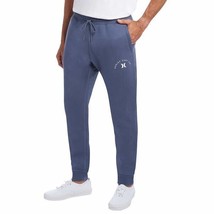 Hurley Fleece Lined Jogger Pants Mens L Blue Slim Fit NEW - £19.65 GBP