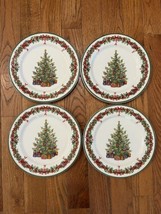 4 Christopher Radko Dinner Plates Traditions Holiday Celebrations Christ... - £29.59 GBP