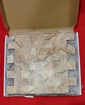 Oyasimi Peel &amp; Stick Tile 12x12 PVC Quartz Rock x9 Lot Kitchen Bathroom - £6.84 GBP