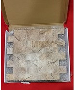 Oyasimi Peel &amp; Stick Tile 12x12 PVC Quartz Rock x9 Lot Kitchen Bathroom - £6.75 GBP