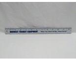 Midwest Transit Equipment Bus Indiana Illinois 12&quot; Ruler - $27.71