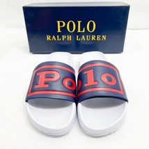 Polo Ralph Lauren Cayson POLO Spell Out  Logo Pool Slide New In Box - £61.10 GBP