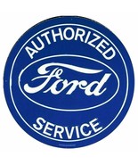 Ford Service 24&quot; Round Embossed Tin Metal Sign - £56.13 GBP