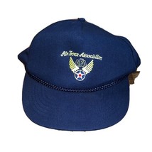 VTG 90s AIR FORCE Association AFA USA Blue Snapback Aviation Hat Cap - $150.74 MXN