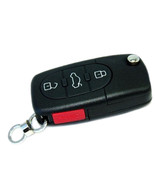 Folding Flip Key FOB for Audi A6 2003 2004 03 04 Remote Case with 4 Buttons - £23.96 GBP