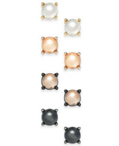 INC Two-Tone 4-Pc. Set Imitation Pearl Stud Earrings - £10.88 GBP