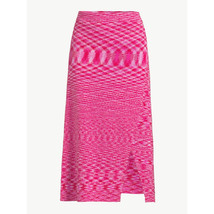 Scoop Women&#39;s Space Dye Wrap Skirt w/ Slit Valiant Poppy;Beetro Size MED (8-10) - £15.71 GBP
