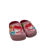 Girls Crocs Heart Design Slip-On Clogs With Strap Pink Size 12 Light Up - $14.84