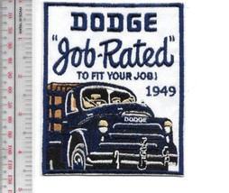 Vintage Trucking Dodge Chryler Truck Job Fit Concept 1948 Promo Patch b - £8.59 GBP
