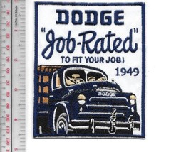 Vintage Trucking Dodge Chryler Truck Job Fit Concept 1948 Promo Patch b - £8.49 GBP