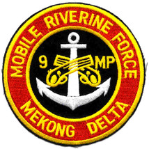9TH MILITARY POLICE NAVY MOBILE RIVERINE FORCE MEKONG DELTA EMBROIDERED ... - $28.99