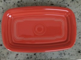 Fiesta 1pc Poppy Butter Dish Plate Only Stoneware Bnwt - £13.07 GBP