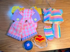 1985 Cabbage Patch Kids Coleco Circus Outfit 6 Pcs Clown Mask Doll Clothes Hat - £21.13 GBP