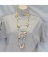 Hawaiian Islands Hawaii Natural Cowrie Sea Shell Lei Necklace  17&quot; Handmade - $257.00 MXN