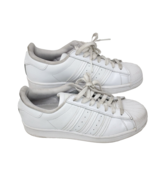 Adidas Superstar Classic Sneakers Shoes Womens 8 Triple All White FV3285 - $18.46