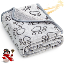 Premium Soft Dog Blanket Washable, 40&quot;x32&quot; Puppy Essentials - £14.83 GBP