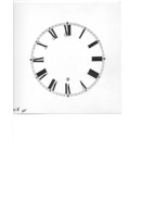 SETH THOMAS 4-1/2&quot;-4 3/4&quot;-5&quot; Dia Clock Dial Face Cardstock GLOSSY ROMAN,... - $10.00 CAD+