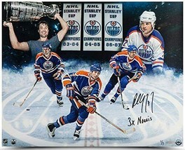 PAUL COFFEY Autographed Edmonton Oilers 3x Norris 16 x 20 Photograph UDA... - £393.48 GBP