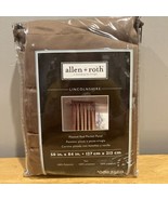Allen &amp; Roth NEW Tan Brown Lincolnshire Pleated Rod Pocket Panel 50 x 84 - $38.00 CAD