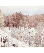 1988 Lake Baikal Taiga Winter USSR Russian Photo Print Card Cold War Era... - $29.99